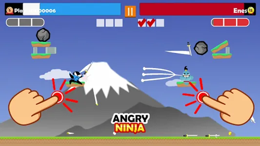 Jumping Ninja Party 2 Player screenshot 11