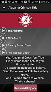 ALABAMA FIGHTSONGS - OFFICIAL screenshot 0