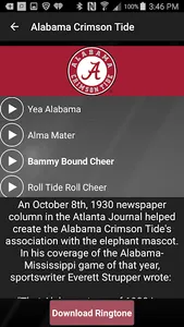 ALABAMA FIGHTSONGS - OFFICIAL screenshot 2