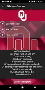 Oklahoma Sooners Ringtones screenshot 1