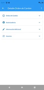 Ordenes de Cambio screenshot 4