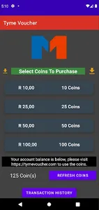 Tyme Voucher screenshot 1