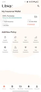Ubiqc - Insurance Wallet screenshot 1