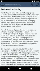 Paediatric Formulary screenshot 3