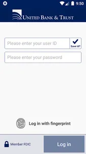 UBT Business Mobile Banking screenshot 1