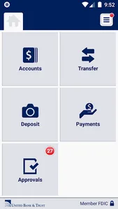 UBT Business Mobile Banking screenshot 2