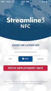 Streamline3 NFC Activation App screenshot 0