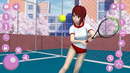 Anime School Girl Simulator 3D screenshot 1