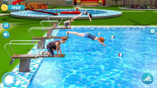 Theme Park3d Water Slide Games screenshot 1