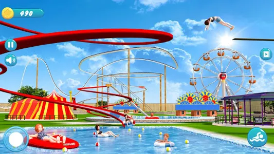 Theme Park3d Water Slide Games screenshot 10