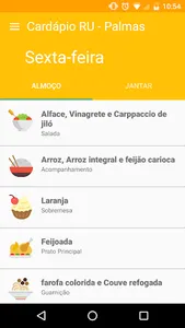 Cardápio RU - UFT screenshot 0