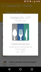 Cardápio RU - UFT screenshot 4