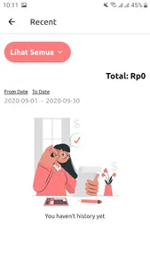 Odinte - Digital Payment Histo screenshot 1
