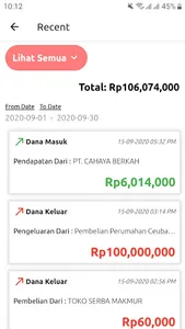 Odinte - Digital Payment Histo screenshot 3