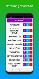 Dunaújváros menetrend screenshot 1