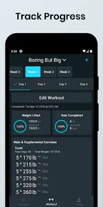 531 Workout Log - KeyLifts screenshot 2