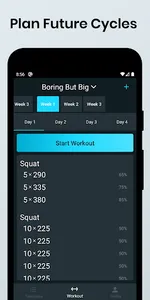 531 Workout Log - KeyLifts screenshot 3