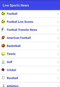 Live Sports News screenshot 1