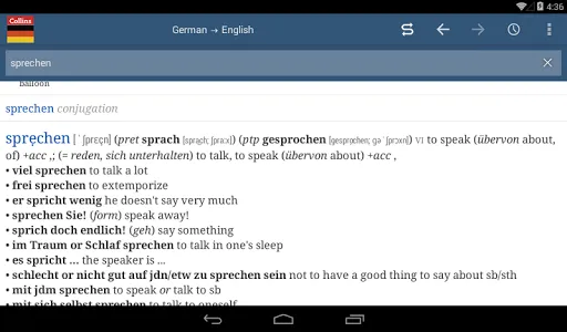 Collins German Dictionary screenshot 3