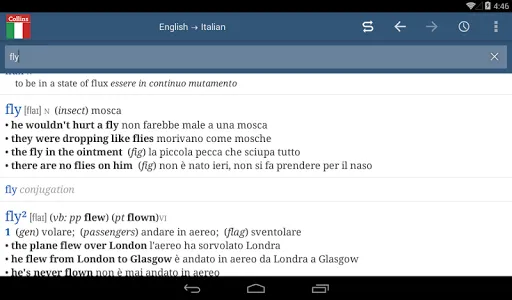 Collins Italian Dictionary screenshot 3