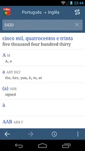 Collins Portuguese Dictionary screenshot 2