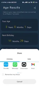 Age Calculator screenshot 2
