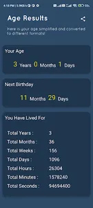 Age Calculator screenshot 3