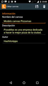 Business Model Canvas App screenshot 2