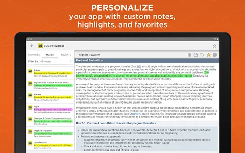 CDC Yellow Book screenshot 9