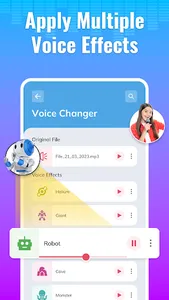 Girl voice changer- Call voice screenshot 1