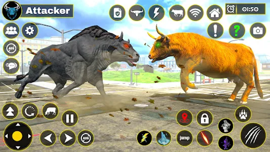 Scary Wild Cow Rampage Game screenshot 1