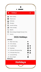 UK Calendar 2026 screenshot 1