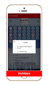 UK Calendar 2026 screenshot 7