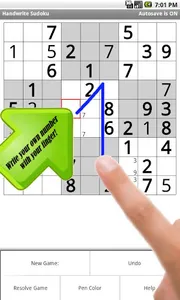 HandWrite Sudoku Pro screenshot 0