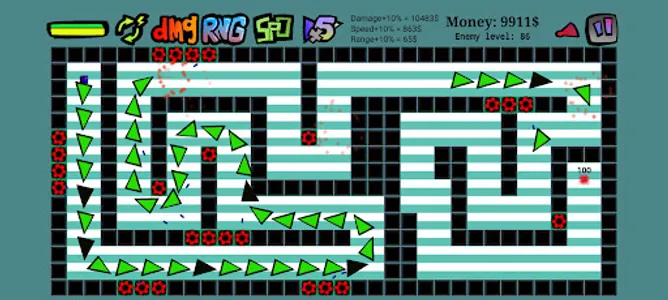 Triangle attack tower defense screenshot 2