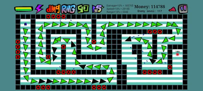 Triangle attack tower defense screenshot 3