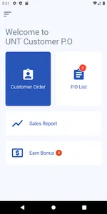 UNT Customer Purchase Order screenshot 0