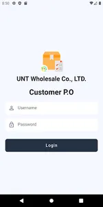 UNT Customer Purchase Order screenshot 1