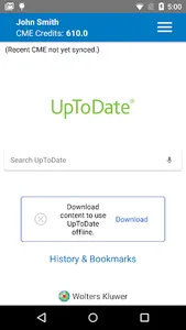 UpToDate screenshot 1