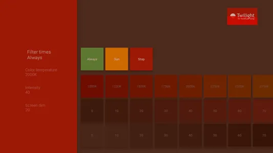 Twilight: Blue light filter screenshot 12