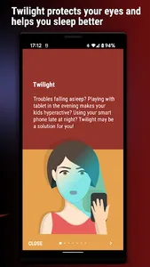 Twilight: Blue light filter screenshot 3