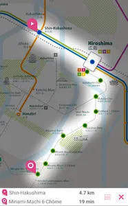 Hiroshima Rail Map screenshot 2