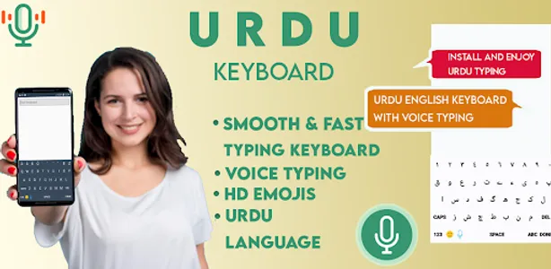 Urdu Keyboard 2021 - Urdu Voic screenshot 0