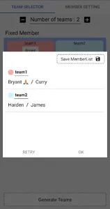 Team Maker screenshot 1