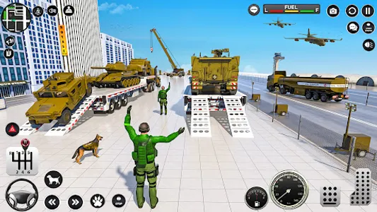 Army Vehicle:Truck Transporter screenshot 15