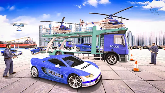 US Police Truck Transporter screenshot 0