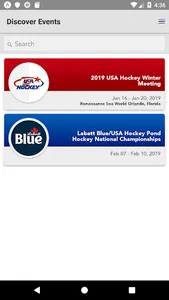 USA Hockey Events screenshot 0