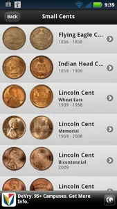 U.S. Coin List screenshot 1