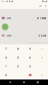 US Dollar to Costa Rican Colón screenshot 6