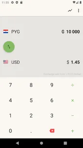 Dollar to Paraguayan Guaraní screenshot 1